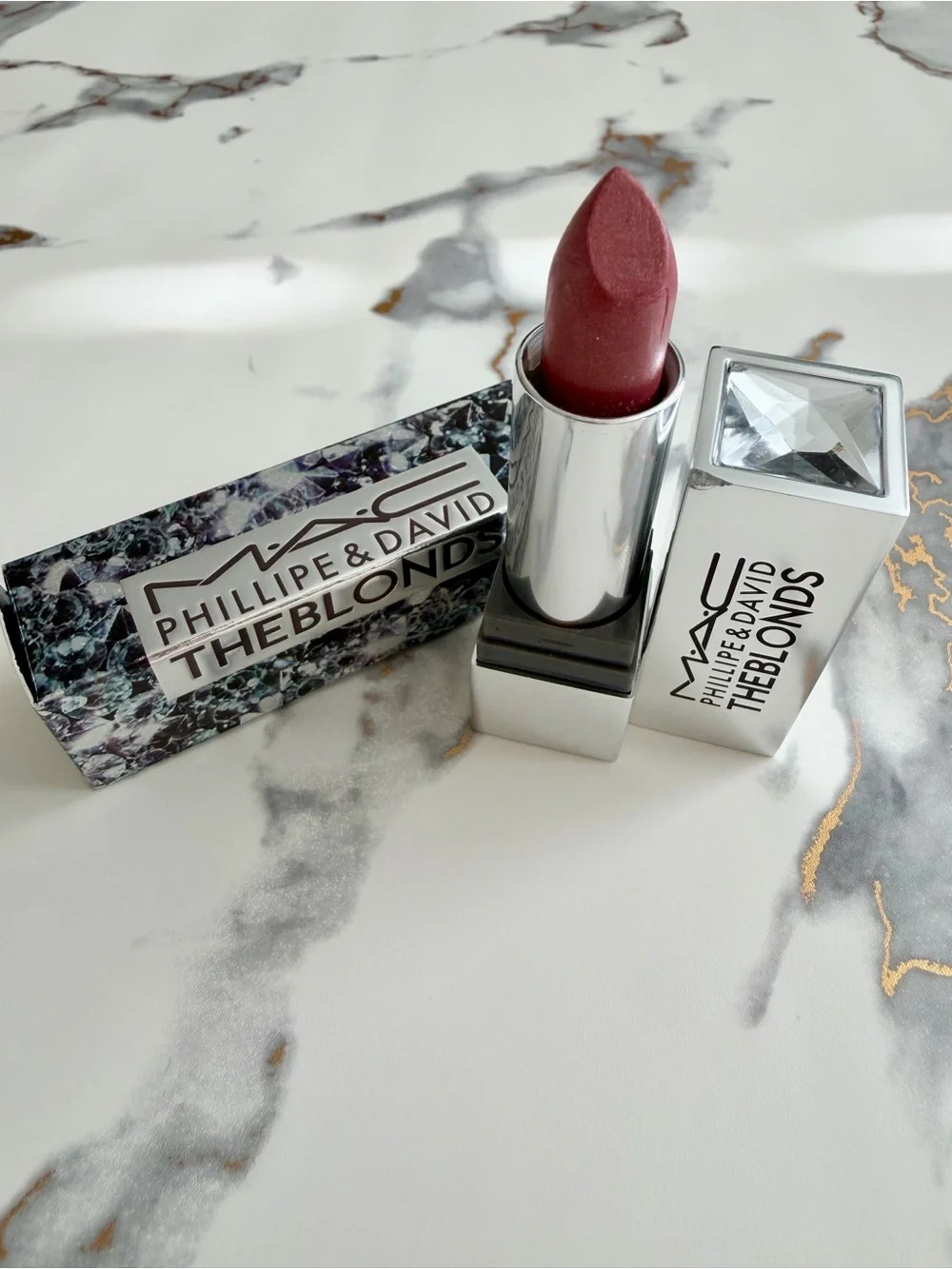NIB MAC Phillipe & David Limited Edition Lipstick in Davidblonde